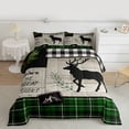 thumbnail image 3 of Homewish Magic Moose Deer Bedding Comforter Set, Woodland Wildlife Twin Comforter Sets, Rustic Adventure Reversible Bedding Set, Microfiber Bedroom Decor, 2-Piece, 3 of 9