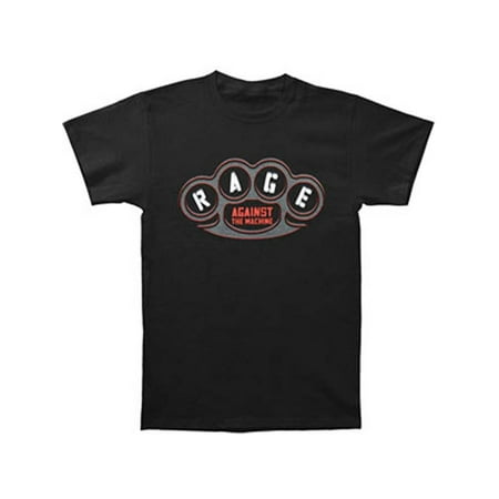 0.375' Brass Tee - Rage Against The Machine Men's Brass Knuckles Slim Fit T-shirt Black