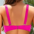 thumbnail image 4 of Duoif Bikini Top Women Underwire Bikini Top Swim Top Bra Padded Swimsuit Tops 2025 Bathing Suit Tops Swimsuit Tops for Women Hot Pink XL, 4 of 5
