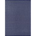 thumbnail image 1 of Couristan 10016500510092T 5 ft. 10 in. x 9 ft. 2 in. Recife Saddlestitch Power Loomed Rectangle Area Rug - Ivory & Indigo, 1 of 1