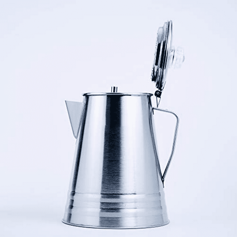 Mixpresso Stainless Steel Stovetop Coffee Percolator - 5-8 Cup, Silver