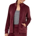 Athletic Works Women's Active Velour ZipUp Track Jacket and Pants, 2