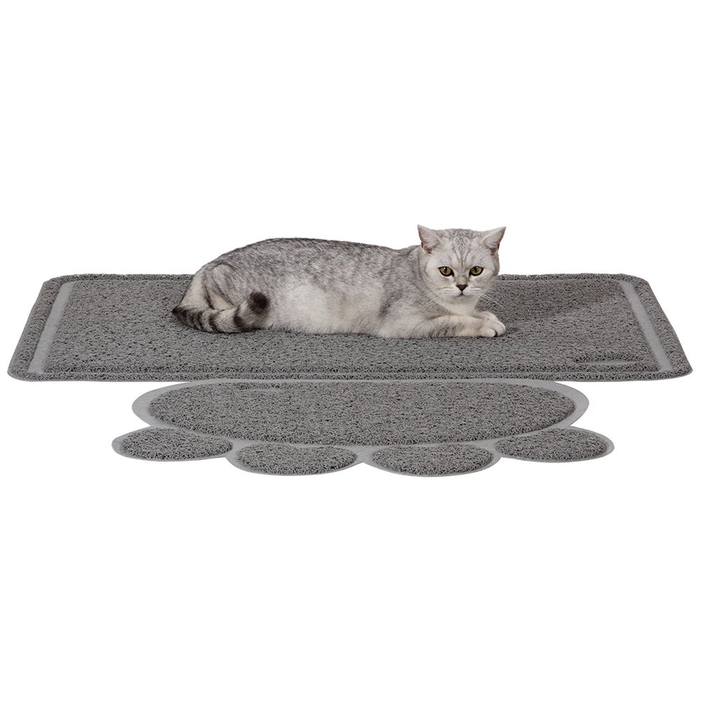 Ollieroo, Premium Cat Litter Mat, Extra Large, Gray