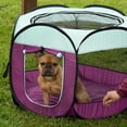 thumbnail image 2 of Corral portátil para perros y tienda para gatos Furhaven morado pequeño, 2 of 9