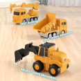 thumbnail image 5 of MACTANO Magnetic Engineering Vehicle Assembled Car Educational Toys with Storage Box for Kid Yellow, 5 of 7