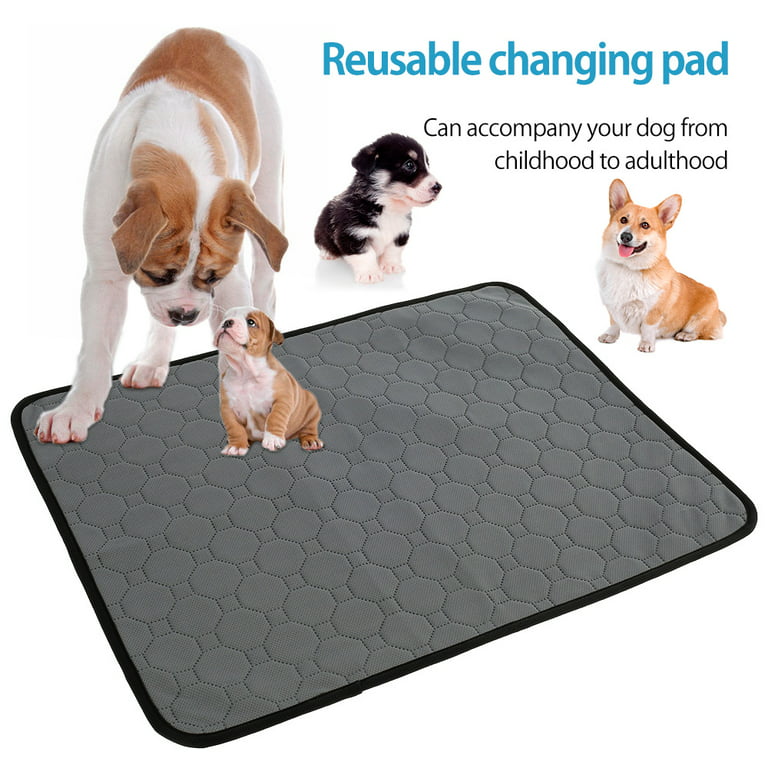 Hotbest Washable Dog Pee Pad,Washable Puppy Training Pad Pet Mat for Dogs,Cats Re-Usable Dog Pee Pad, Absorbent and Odour Controlling, Size: XL(39.3 *