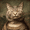Mona Lisa Cat Funny Pet Portrait, variant on Qisvanset Mona Lisa Classic Painting Canvas Wall Art 15.75x11.81 Inches