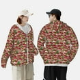 thumbnail image 4 of Vsdgher Sweat à Capuche Imprimé Maisons Rouges pour Hommes Femmes, Manches Longues Protection Solaire Pêche pour Course Natation-Moyen, 4 of 7