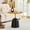 Wood, variant on Hi loPres 23.6" Modern Round Side Table with Walnut Top, Nordic Accent End Table with Weighted Black & Gold Metal Base for Living Room, Office