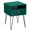Green, variant on VECELO Nightstand with 1-Drawer and Metal Legs, Sofa End Table for Living Room Bedroom Office, Brown