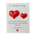 thumbnail image 2 of A Pocket Hug Heart-Shaped Valentine Cards For Teens & Valentine's Day Exchange 1 Pack, Valentine's Party Gift For Classroom School Party, Heart-Shaped Stone, 2 of 6