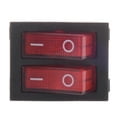 thumbnail image 5 of Red Light Illuminated 6 Pin Dual SPST ON/OFF Boat Rocker Switch AC 15A/250V 20A/125V, 5 of 5