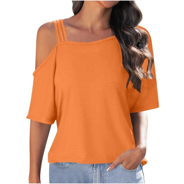Camiseta de Manga Corta Sexy de Moda 2024, Camiseta Casual de Manga Corta, 95% Poliéster 5% Blusa de Spandex para Mujeres, Top de Verano de Lavado de Manos