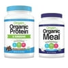 Orgain - Organic Vegan, Gluten Free Plant Based Protein & Greens Powder - Creamy Chocolate Fudge (1.94 LB) + Meal Replacement Powder - Vanilla Bean (2.01 LB)