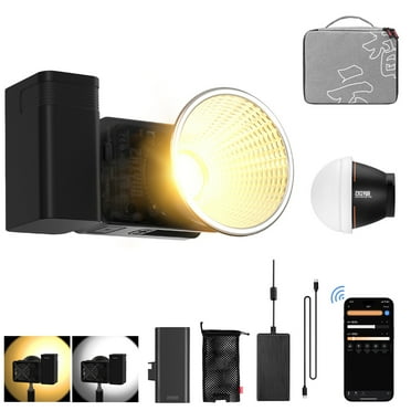 Zhiyun Molus X60 Combo Bi-Color Video Light,60W 2700-6500K TLCI 97  CRI 95  with 9 Light Effects,Bowens Mount Support PD Fast Charging and Detachable Grip Battery