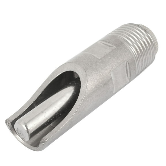 Unique Bargains Silver Tone Screw Connecting Type Drinking Valve Nipple for Pig