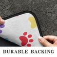 thumbnail image 6 of Colorful Dog Paw Footprint Door Rugs,Washable Non Slip Door Mats Indoor,Decorative Door Mats,Entry Mat Indoor for Entrance,Bedroom,Kitchen,Bathroom,30"x17", 6 of 6
