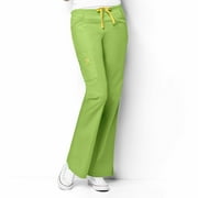 Wink Origins Romeo - Women's Flare Leg Cargo Scrub Pant, Green Apple, S