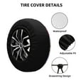 thumbnail image 2 of Wukai Dragon Fruit Print Spare Tire Cover for RV Trailer,Waterproof PVC Faux Leather Wheel Cover Fit for Truck,Trailer,RV,SUV,Camper and Most Vehicle-16 inch, 2 of 6