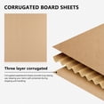 thumbnail image 2 of WEUVEB Versatile Corrugated Cardboard Inserts Khaki Easy to Shape for Packing 50Pcs, 2 of 9
