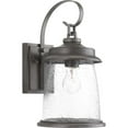 thumbnail image 6 of Progress Lighting Conover 1-Light Medium Wall Lantern in Antique Pewter with Seeded Glass Shade, 6 of 6