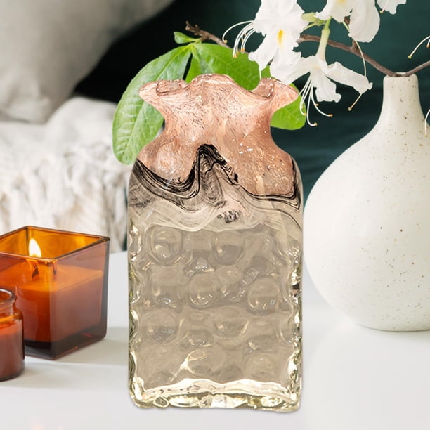 Floreros de cristal, florero de escritorio, maceta hidropónica, soporte para plantas para fiestas, vacaciones, plantas de interior, oficina y hogar 18cmx35cm
