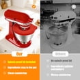 thumbnail image 4 of PQPO Silicone Liners Compatible with KitchenAid 4.5-5 Quart Tilt-Head mixer Bowl,2 Liners with Lids（red＋black）, 4 of 8