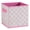 Pink, variant on Urban Shop Petals and Pearls Collapsible Storage Cube, Toile Blue