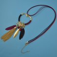 thumbnail image 3 of Collar Colgante de Borlas Color Rojo Zulema, 3 of 5