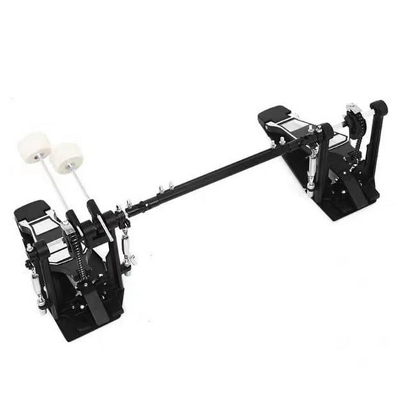 Double Bass Drum Pedals Replacement Two Chain Double Kicks Drum Pedal for Drum Set and Electronic Drum Hardware