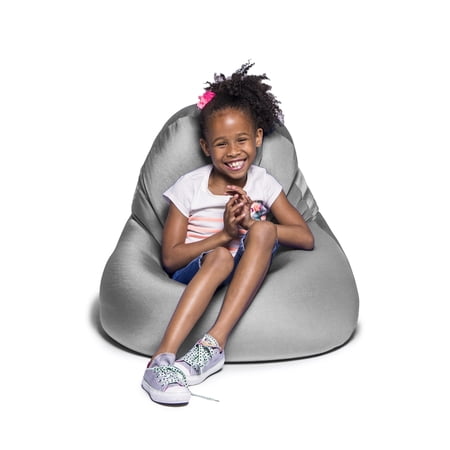 Jaxx Bean Bags Jaxx Nimbus Spandex Bean Bag Chair for Kids Grey