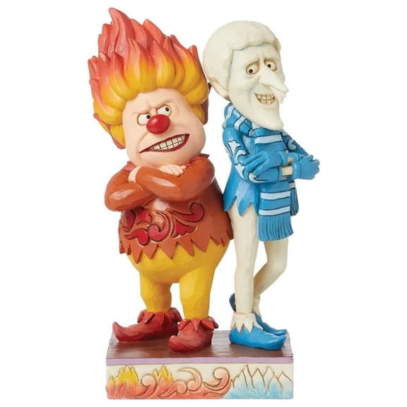 Jim Shore The Year Without A Santa Claus: Heat Miser & Snow Miser Back-To-Back Figurine