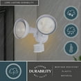 thumbnail image 5 of White Motion Sensor Dusk to Dawn Outdoor Security Flood Light - 180 Degree Range - 70 Ft., 5 of 14
