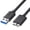 Black, variant on USB 3.0 Cable 1ft Micro B to A, High Speed 5Gbps Data Transfer Cord for External Hard Drive Smartphone