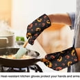 thumbnail image 4 of Cute Oven Mitts,Black Halloween Pumpkin Faces Oven Mitt 2-Pack Set,Kitchen Gloves for Oven,Heat Resistant Oven Mitts 7.7"x12", 4 of 7