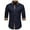Navy, variant on VBTAPA Men's Long Sleeve Dress Shirt Plaid Collar Casual Button Down Shirts Wrinkle Free Regular Fit Business Office Shirt with Chest Pocket Clearance Sale Navy XXL