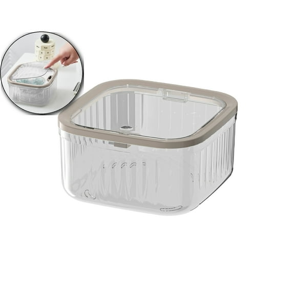 Mini Trash Can with Lid, Removable Small Garbage Can, Mini Desktop Storage Box, Tiny Trash Can for Bathroom, Kitchen or Bedroom