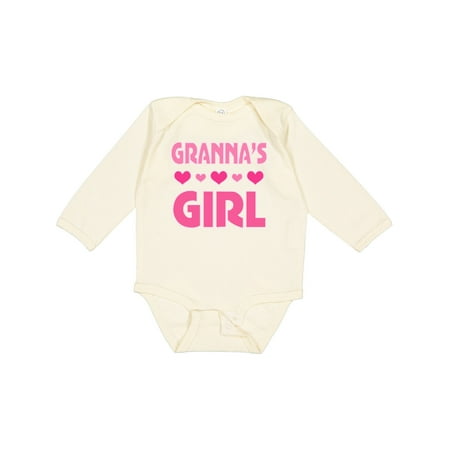 

Inktastic Granna Girl Granddaughter Gift Baby Girl Long Sleeve Bodysuit
