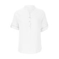 thumbnail image 1 of asdoklhq Womens Summer Tops, Women Solid Color Short Sleeve Comfortable Breathable V-Neck Shirt Tops, 1 of 5