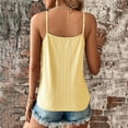 thumbnail image 6 of TODOZO Camisole for Women V Neck Spaghetti Strap Tank Tops Sleeveless Blouses Loose Fit Tank Top for Women Womens Tank Tops Summer Tank Tops for Women Yellow L, 6 of 6
