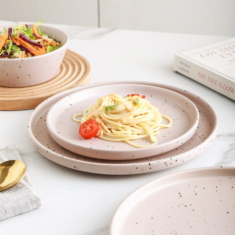 Stone Lain Jessica 12-Piece Dinnerware Set Stoneware, Taupe