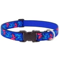 thumbnail image 1 of Collar ajustable para perros LupinePet Social Butterfly Blue L, 1 of 1