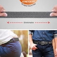 thumbnail image 6 of Belt for Men 2Pack,Mens Gift Stretch Braided Web Belt Elastic for Casual Golf Jeans,1 3/8", 6 of 9