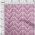 thumbnail image 2 of oneOone Viscose Chiffon Magenta Fabric Chevron Quilting Supplies Print Sewing Fabric By The Yard 42 Inch Wide, 2 of 4