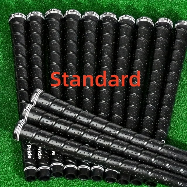 13PCS Premium Rubber Golf Grips - Non-Slip Design for Enhanced Control & Durability Black Standard