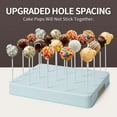 thumbnail image 3 of 20-Hole Cake Pop Stand with Sticks, Bags, and Gold Twist Ties – White Lollipop Holder Display for Cake Pops, Candy Pops, Parties and Dessert Tables, 3 of 7