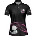 thumbnail image 2 of Lotusprinthandmade Personalized Name A Girl Who Loves Golf Women Polo (Lightweight) S-5XL Multicolor (XL), 2 of 6