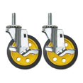 thumbnail image 2 of Rock-N-Roller Roulettes avec Frein 4 Pouces x 1 Pouces Lot de 2 pour Multi-Cart (RCSTR4X1), 2 of 3
