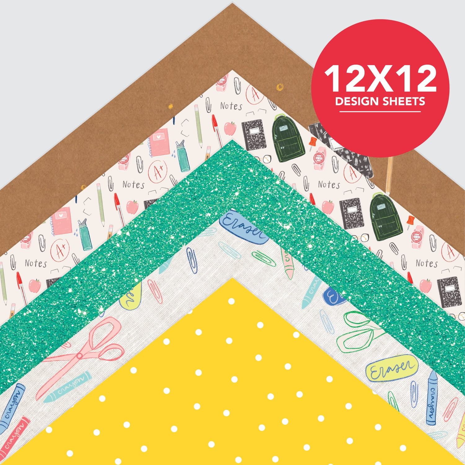 Roobee by Mara Mi School Paper Pad 12" x 12" - 24 lb/ 100 GSM, 50 sheets
