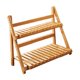 thumbnail image 3 of Estante de exhibición de macetas de bambú, práctico y estable, con escalera de almacenamiento Marrón claro 50cm, 3 of 9